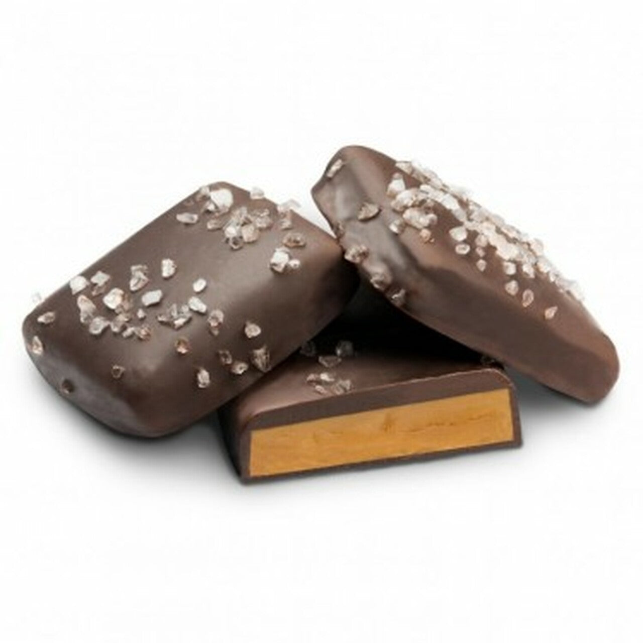 Dark chocolate English Toffee with sea salt from Stage Stop Candy